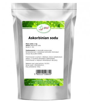 Askorbinian sodu E301 1kg, wit. C, stosowanie, dawkowanie