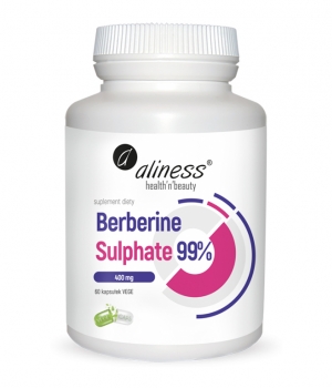Berberine Sulphate 99% 400mg 60kaps. Aliness