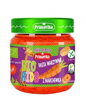 BIO Kids pasta warzywna z marchewką 160g Primavika