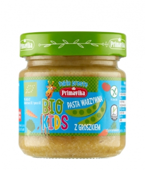 BIO Kids Pasta warzywna z groszkiem 160g Primavika