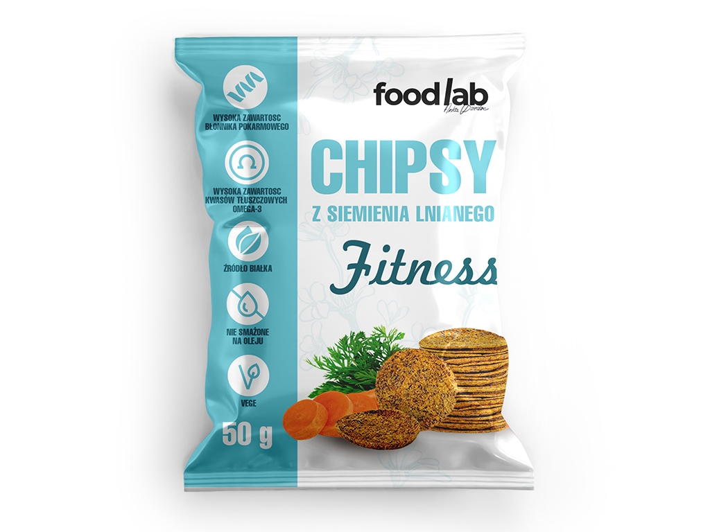 Chipsy z siemienia lnianego FITNESS 50g foodlab
