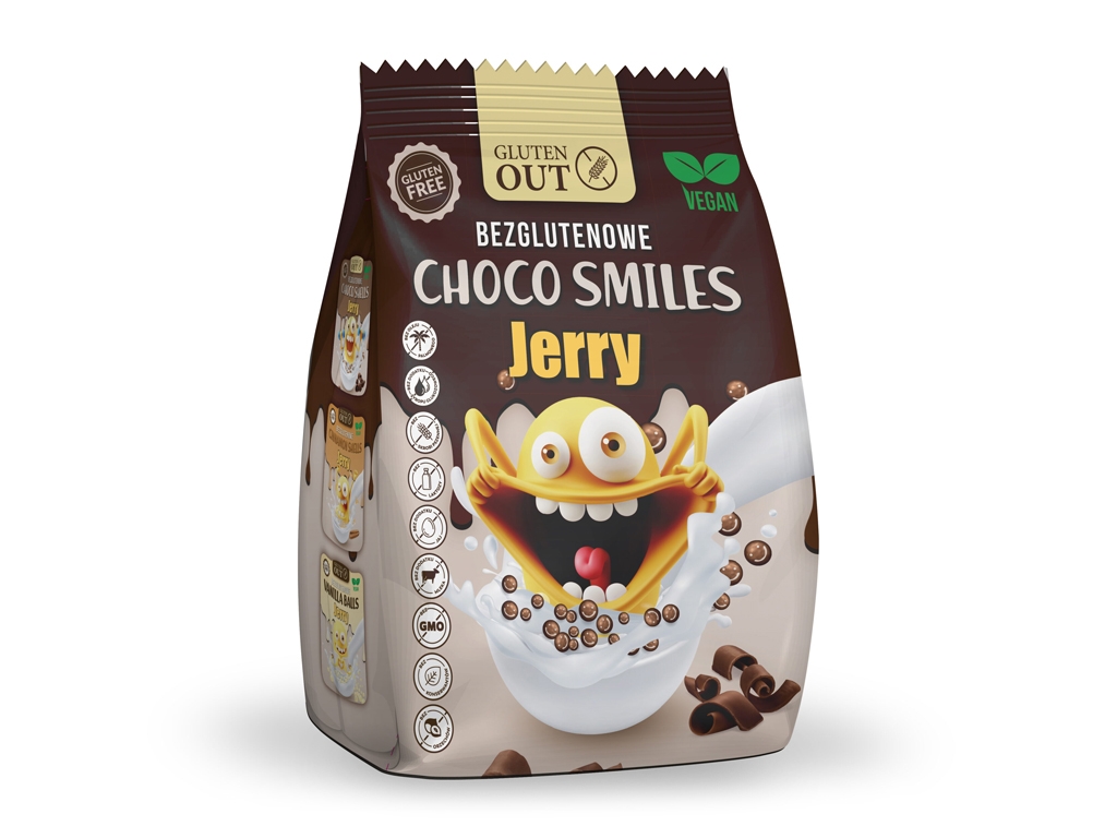Choco Smiles - Płatki bezglutenowe 375g - Jerry