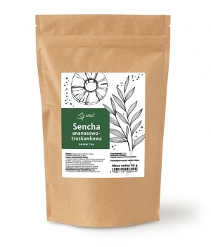 Herbata sencha ananas-truskawka 50g - herbata zielona Vivio