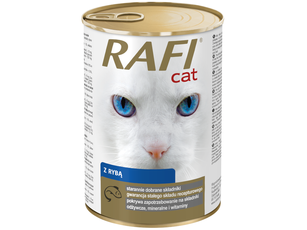 Mokra karma dla kota RAFI CAT z RYBĄ 48x415g
