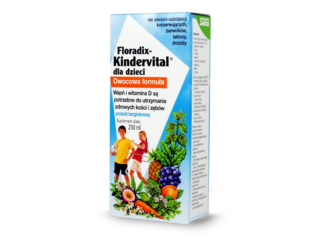 Floradix - Kinderrvital witaminy dla dzieci 250ml 