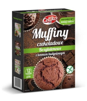 Muffiny czekoladowe z kremem budyniowym bezglutenowe 310g 