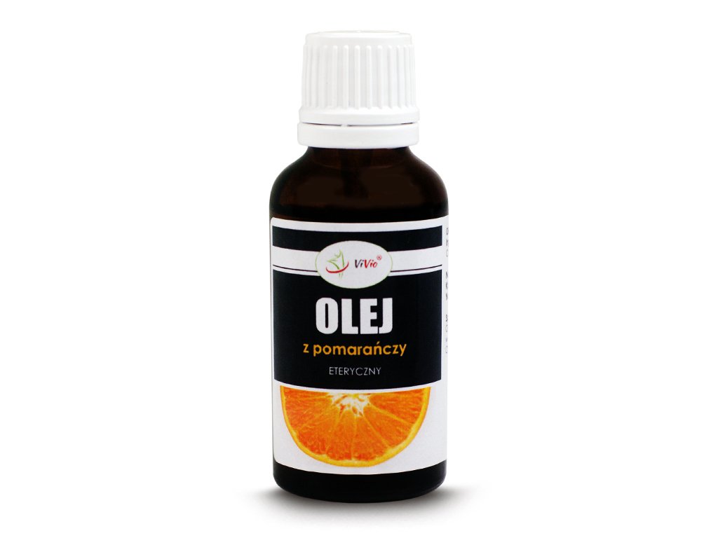 Olejek pomarańczowy 30ml, aromaterapia, olejek na twarz, działanie