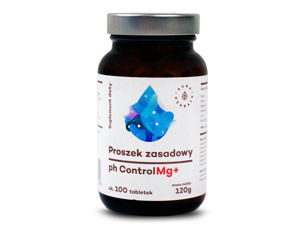 Proszek zasadowy ph control Mg+ 120g Aura Herbals