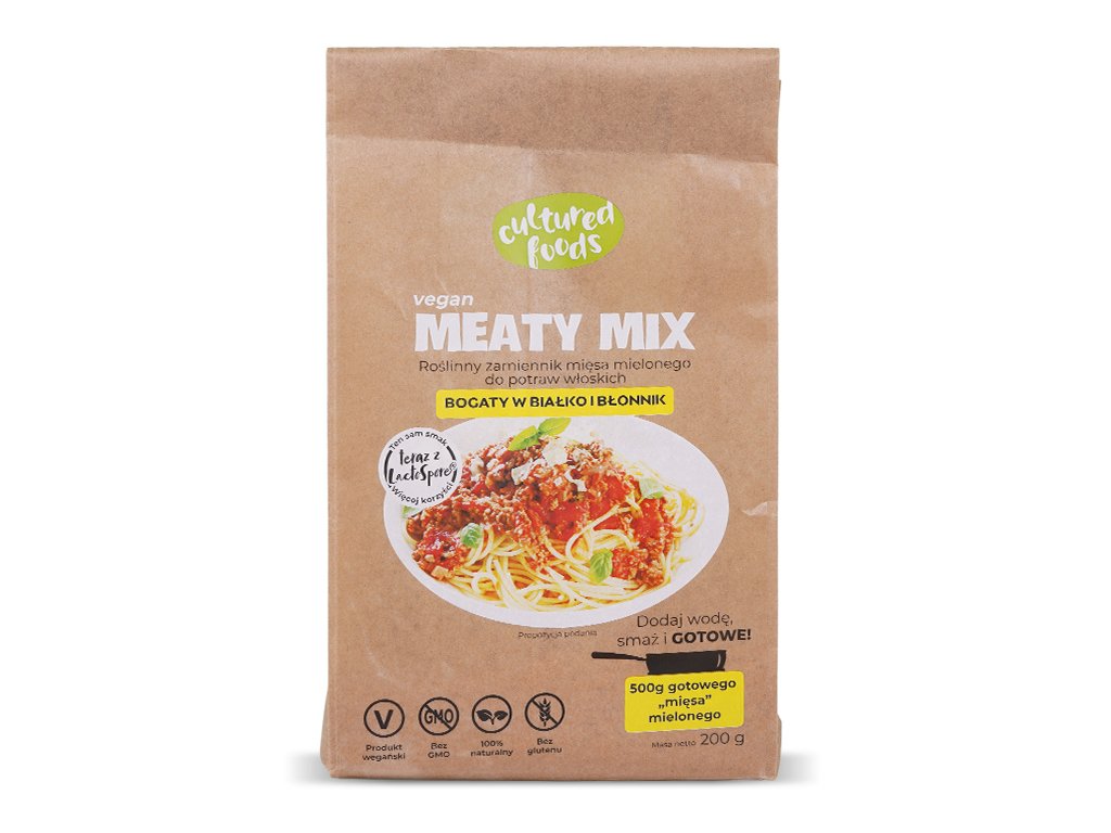 Roślinny zamiennik mięsa Meaty mix 200g Cultured 