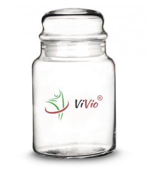 Słoik szklany VIVIO 890ml, pojemnik szklany z pokrywką na żywność