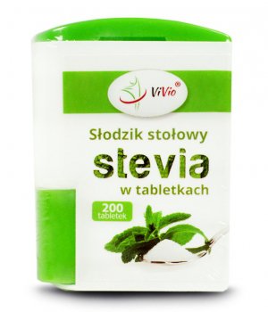 Stevia tabletki - 200 tabletek - VIVIO