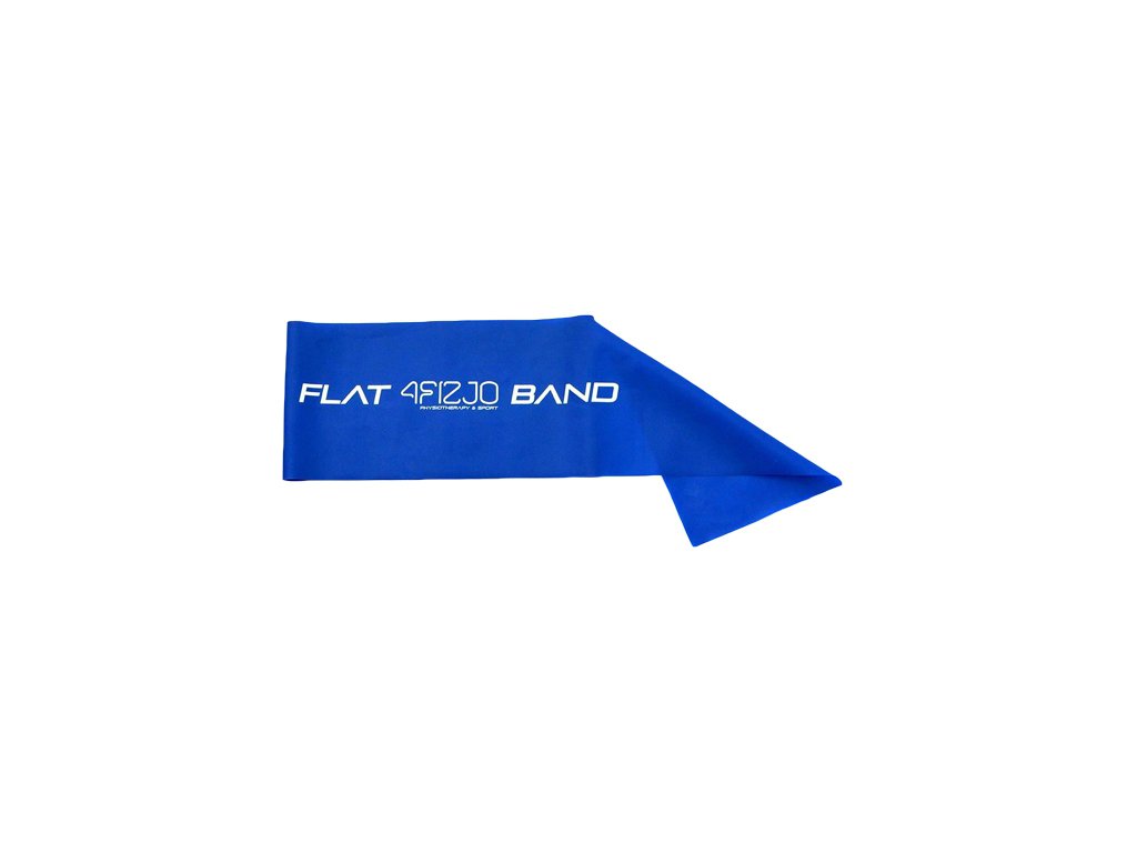Taśma rehabilitacyjna Flat Band niebieska 0,3mm