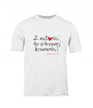 T-shirt XL męski biały napis ZMDZŻ