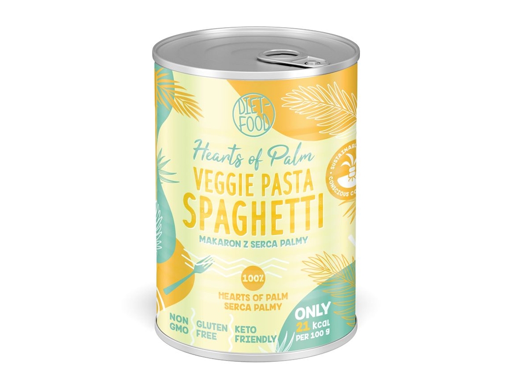 Veggie pasta spaghetti puszka 220g DIET-FOOD