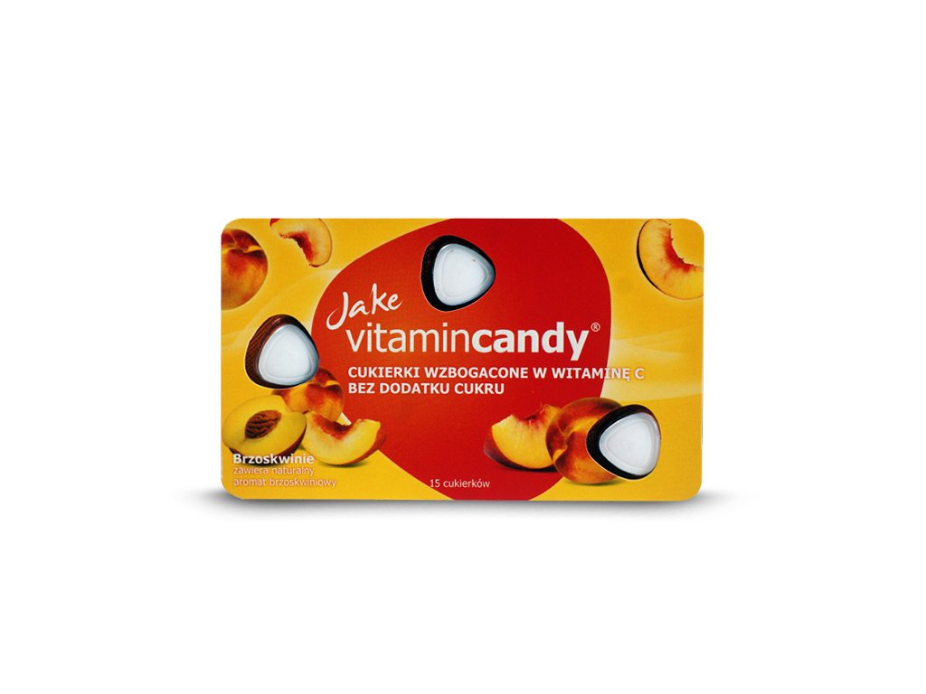 Cukierki witaminowe brzoskwinia 18g Jake VitaminCandy