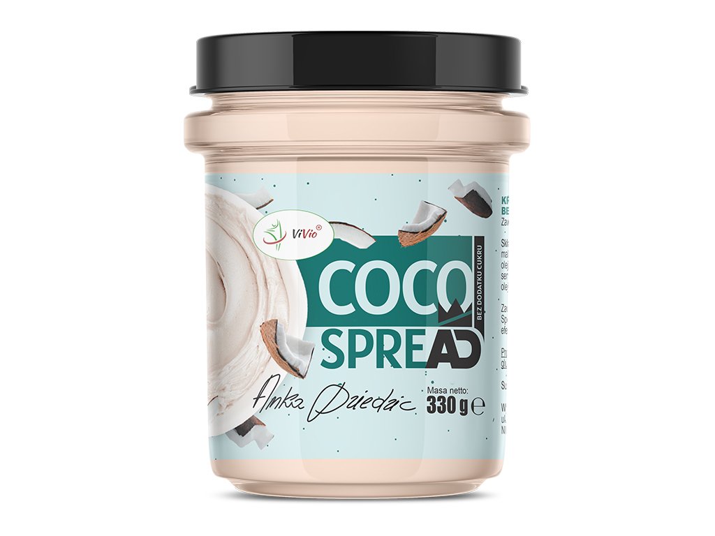 Krem kokosowy bez dodatku cukru 330g COCO SPREAD Anka Dziedzic VIVIO