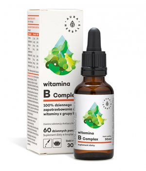 Witamina B Complex krople 30ml Aura Herbals