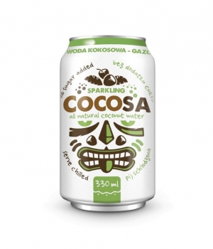 Woda kokosowa gazowana naturalna COCOSA 330ml 