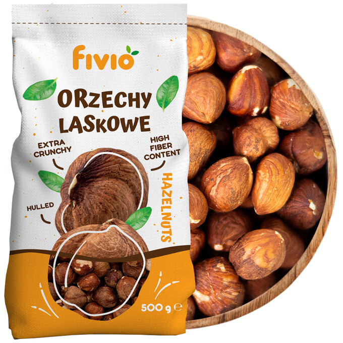 Orzechy laskowe łuskane 500g