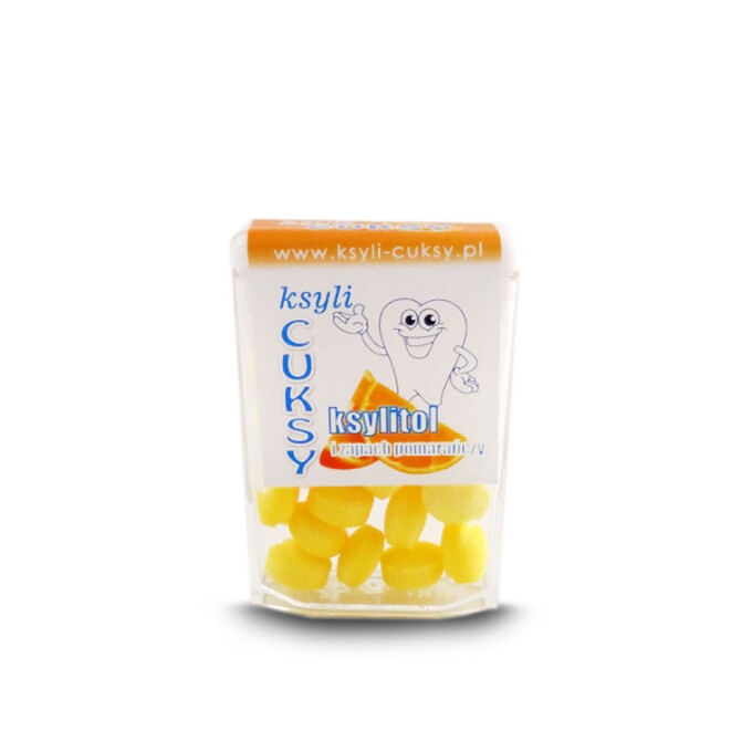 Cukierki pomarańczowe z ksylitolem