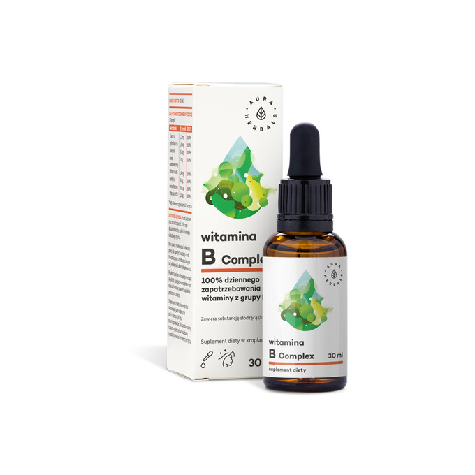 Witamina B Complex krople 30ml Aura Herbals