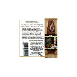 Prażone migdały z chilli i solą himalajską 100g