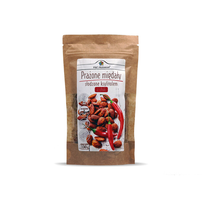 Prażone migdały z chilli i solą himalajską 100g