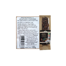 Prażone migdały z cynamonem i ksylitolem 100g