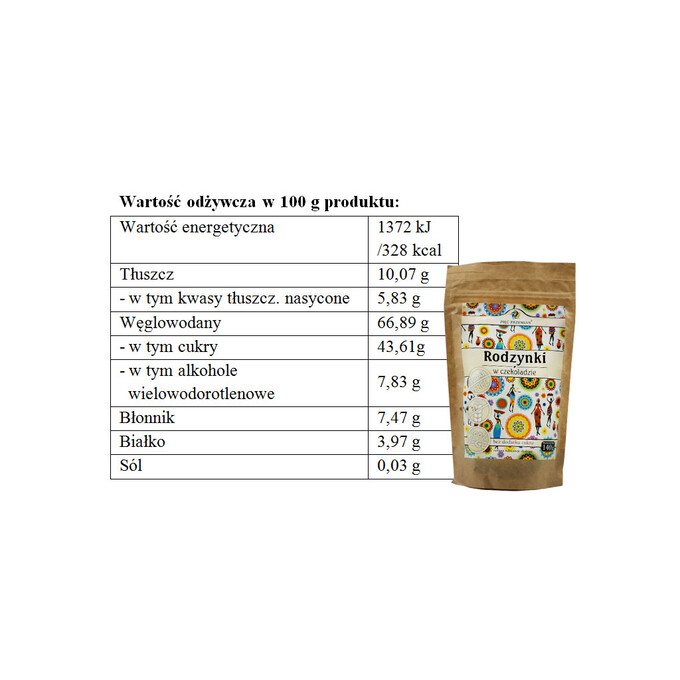 Rodzynki w czekoladzie 140g