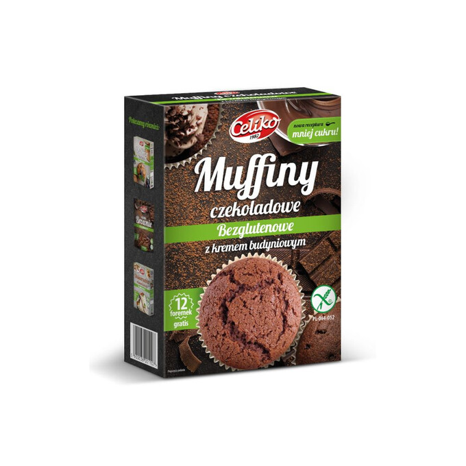Muffiny czekoladowe z kremem budyniowym bezglutenowe 310g