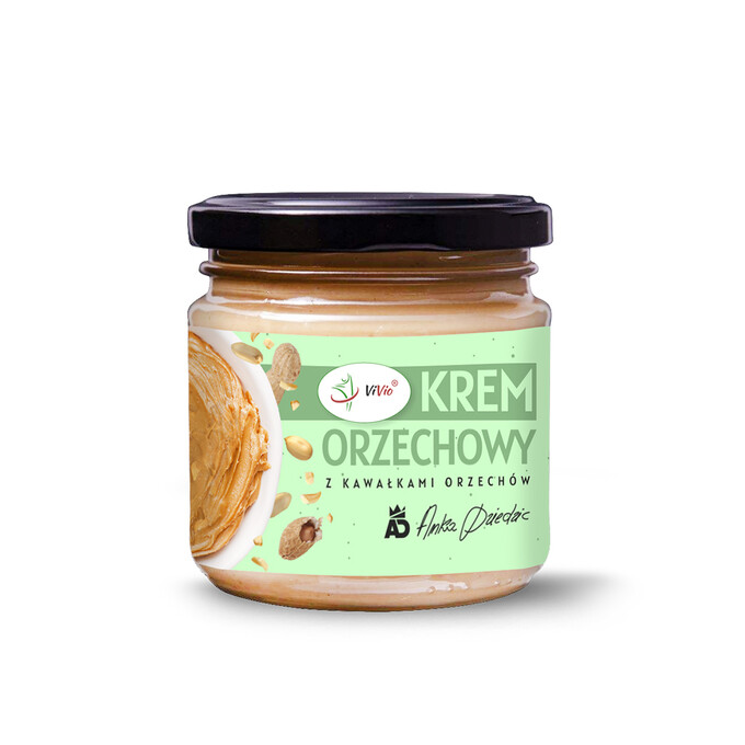 Krem orzechowy crunchy 200g VIVIO