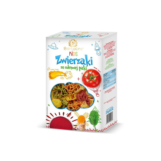 Makaron zwierzaki 250g Bartolini KIDS (dla dzieci)