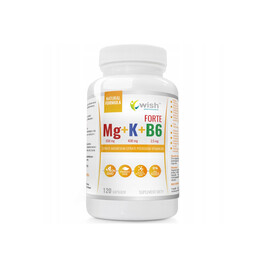 Magnez+Potas+VIT B6 - 120 kapsuek WISH