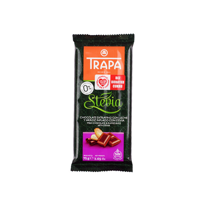 Czekolada mleczna crunchy Trapa 75g