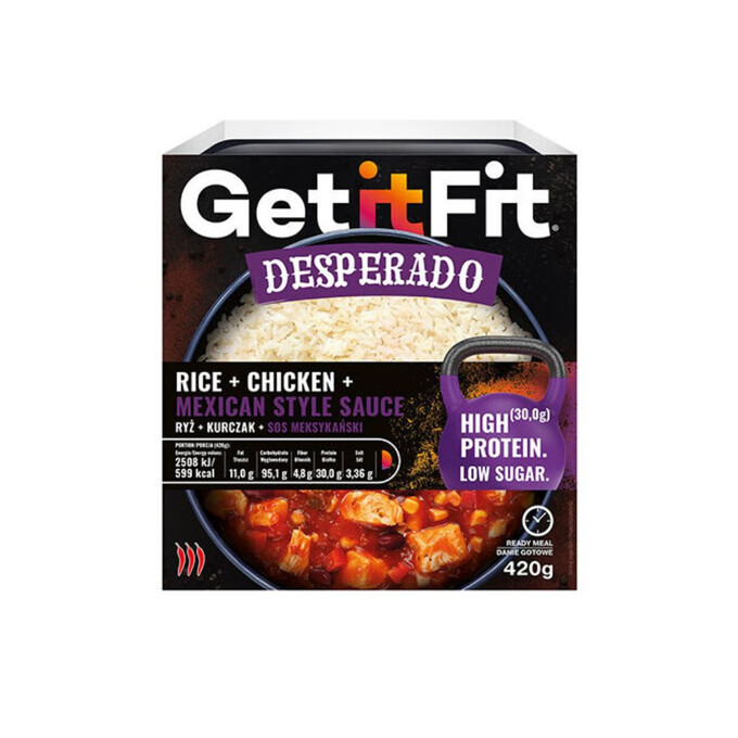 DESPERADO Ryż + kurczak + sos meksykański  420g