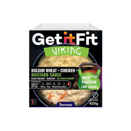 Danie gotowe kasza bulgur z kurczakiem w sosie musztardowym Get it fit VIKING 420g