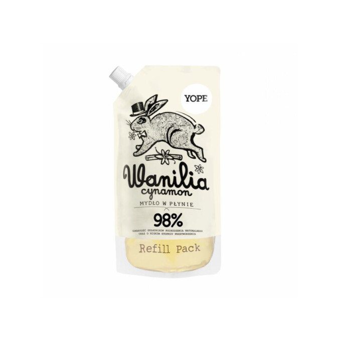 Mydło naturalne w płynie wanilia-cynamon refill 500ml