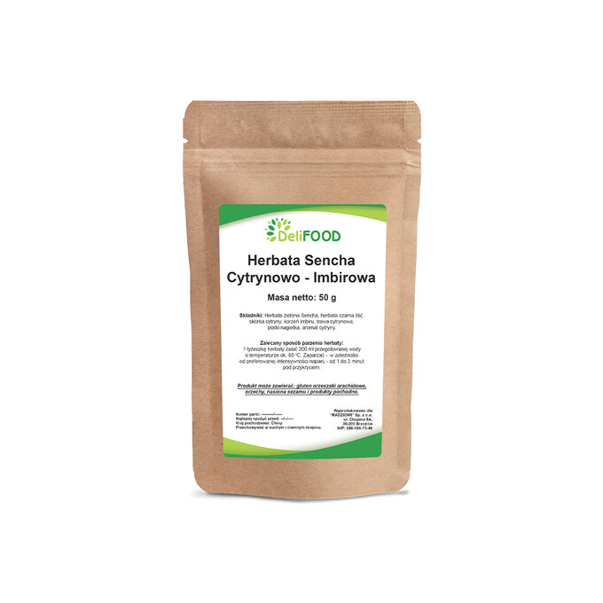 Herbata sencha cytrynowo-imbirowa 50g