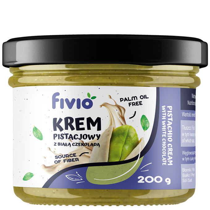 Krem pistacjowy z białą czekoladą 200g