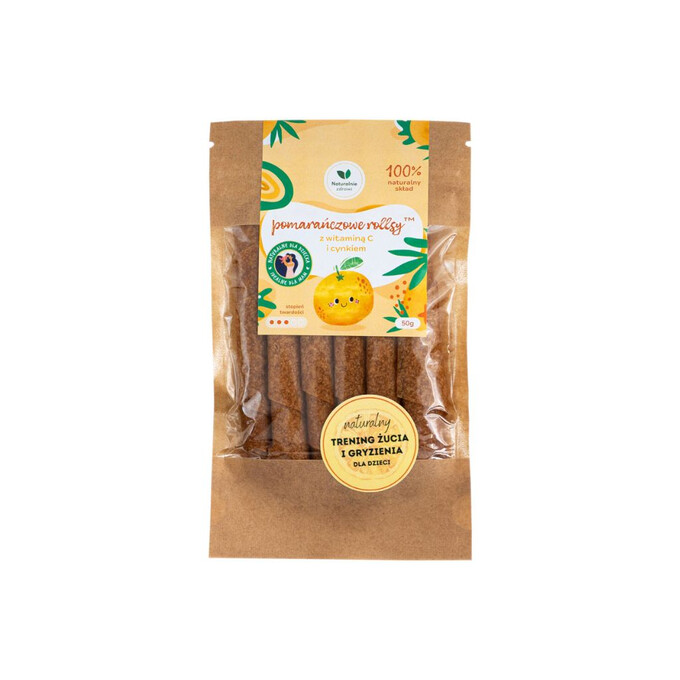 Pomarańczowe rollsy z witaminą C i cynkiem 50g