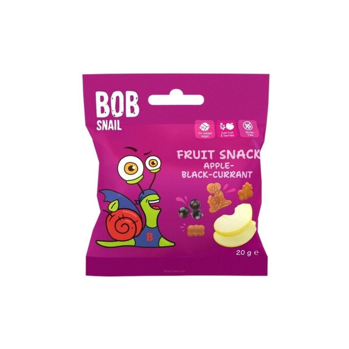 Przekąska owocowa fruit snack jabłko-czarna porzeczka 20g