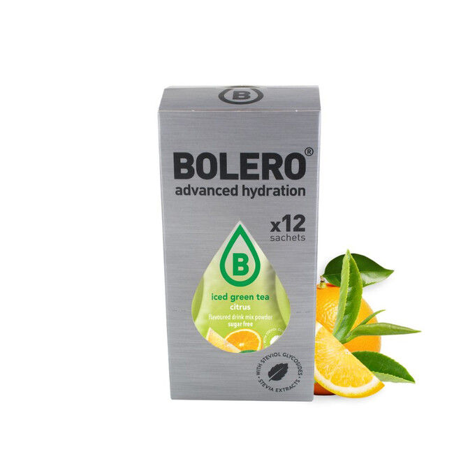 Napój w proszku box Bolero zielona herbata mrożona o smaku cytrusów 3g x 12szt