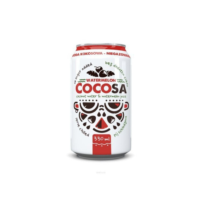 Woda kokosowa niegazowana z sokiem z arbuza NFC COCOSA 330ml
