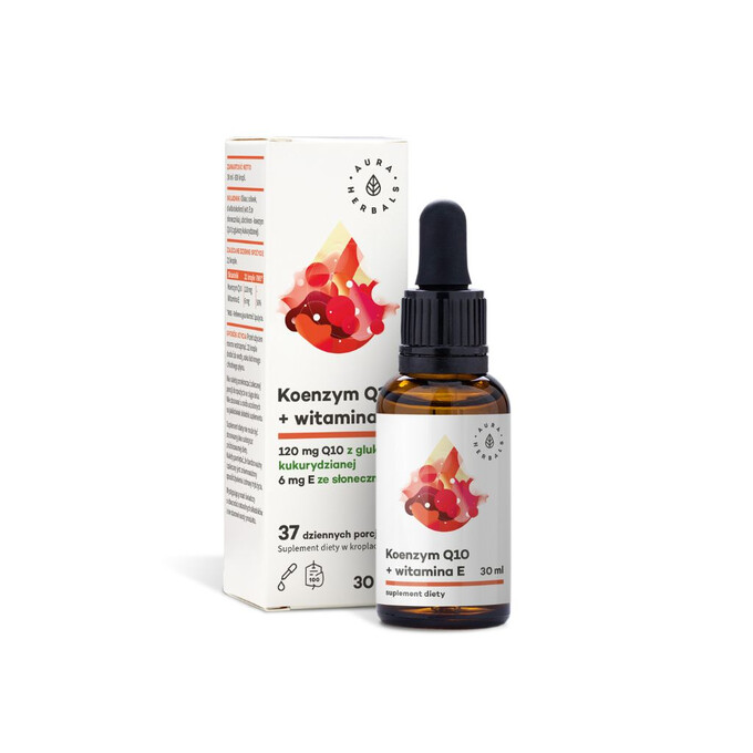 Koenzym Q10 z witaminą E w kroplach 30ml