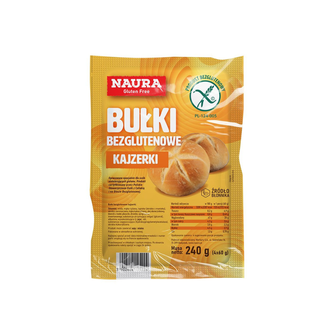 Bułki bezglutenowe kajzerki 240g