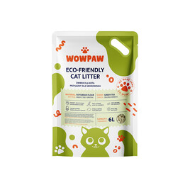 WowPaw Żwirek dla kota tofu o zapachu zielonej herbaty 6l
