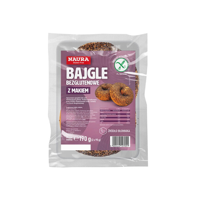 Bajgle bezglutenowe z makiem 190g