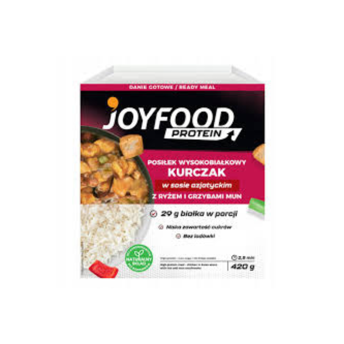 Danie gotowe kurczak w sosie azjatyckim z ryżem i grzybami mun 420g
