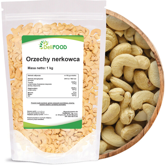Orzechy nerkowca całe 1kg