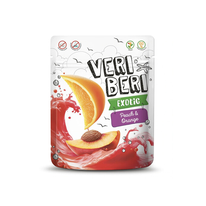 Żelki Brzoskwinia&amp;Pomarańcza z kokosem 50g